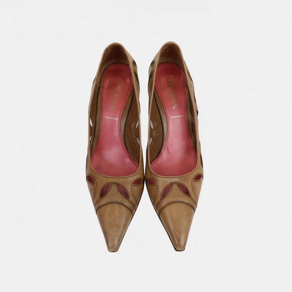 Prada cut out heels